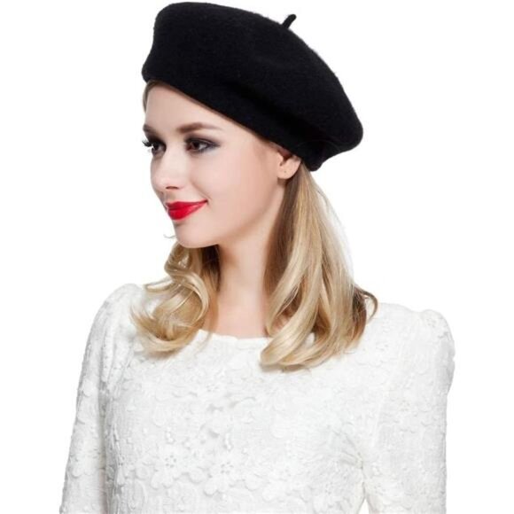 6PCS Beret, French Beanie, Outdoor, Winter, Fashion Lady Hat main image 7
